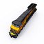 Union Pacific GE EMD and Big Boy X 4014 Steam Locomotive with Coal Hopper Oil and Container Carriage