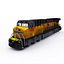 Union Pacific GE EMD and Big Boy X 4014 Steam Locomotive with Coal Hopper Oil and Container Carriage
