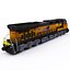 Union Pacific GE EMD and Big Boy X 4014 Steam Locomotive with Coal Hopper Oil and Container Carriage