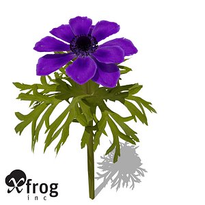 3ds max xfrogplants poppy anemone plant