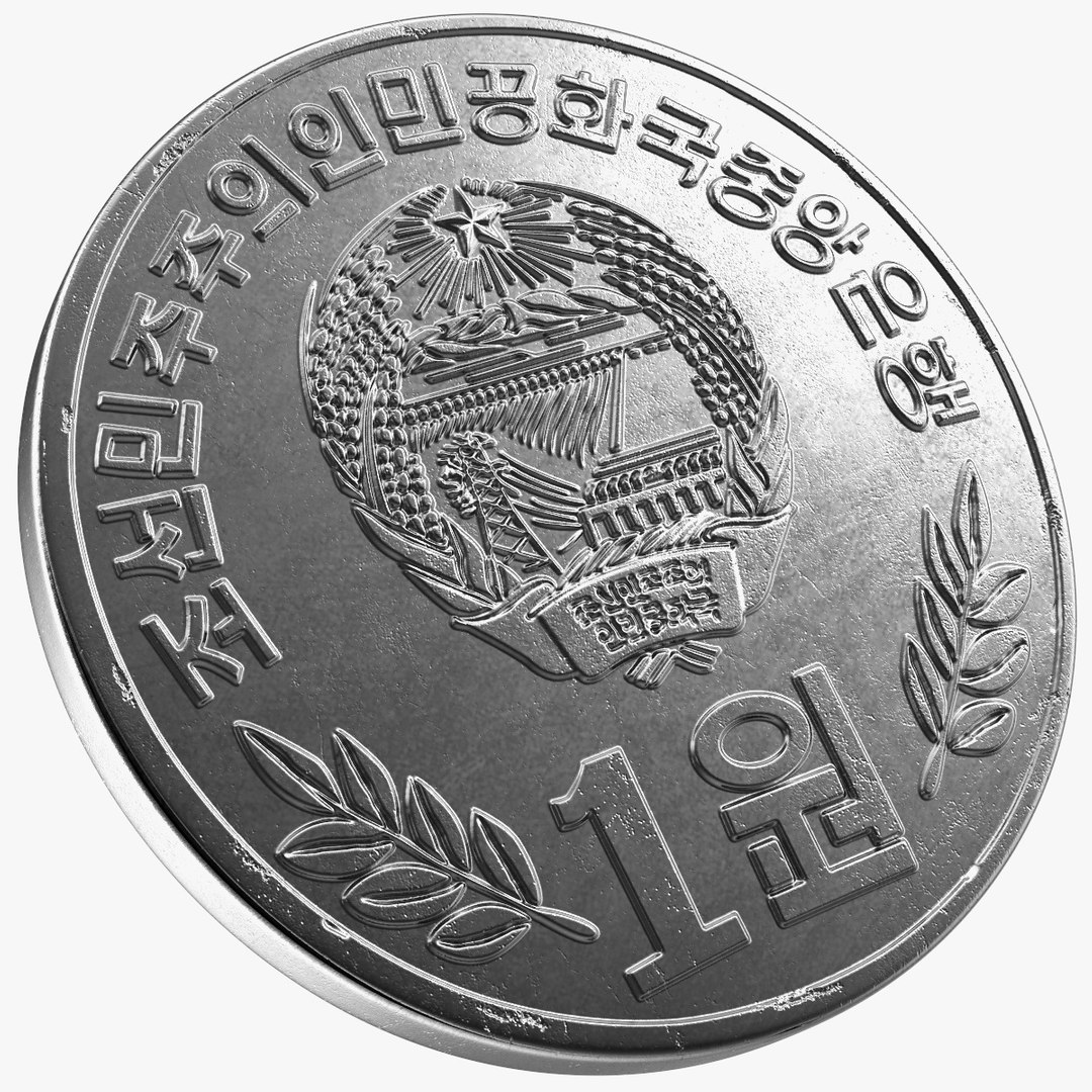 North Korea Coin 1 Won 2002 Model - TurboSquid 1742003