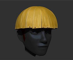 3D model cueball hair style