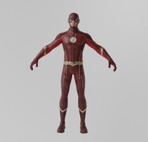 3D model Flash Lowpoly Rigged - TurboSquid 2033898