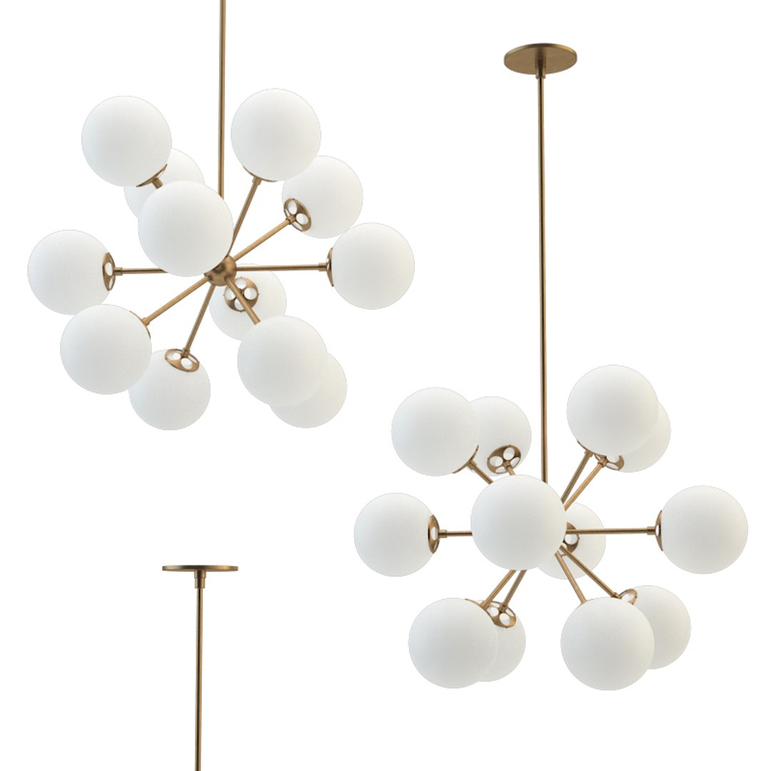 Bistro Small Chandelier 3D Model - TurboSquid 1243562