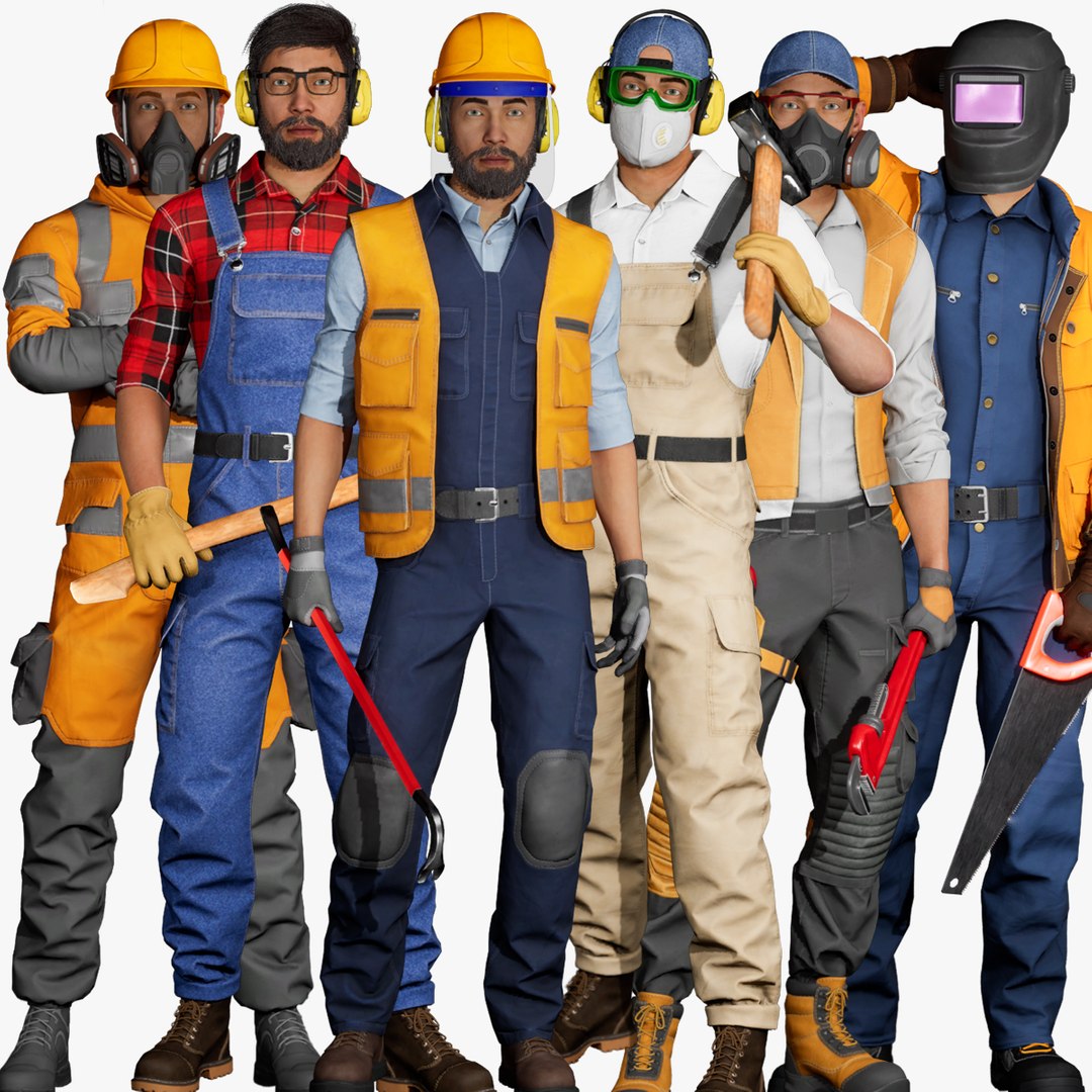 Workers bundle 3D model https://p.turbosquid.com/ts-thumb/IO/82ZoUy/Wr/1200copy/jpg/1739998611/1920x1080/fit_q87/ee30878d6e4380defc030c41ba1ae1ced16034de/1200copy.jpg