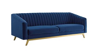 Modway Valiant Vertical Channel Tufted Performance Velvet Loveseat 3D model