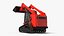 Skid Steer Loader with Operator and Soil Load Rigged for Maya