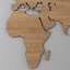 World Map Wall Object