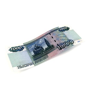 1000 Russian Roubles Banknote 3D model