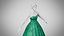 Dress 48 Emerald Velvet Green With Design