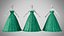 Dress 48 Emerald Velvet Green With Design