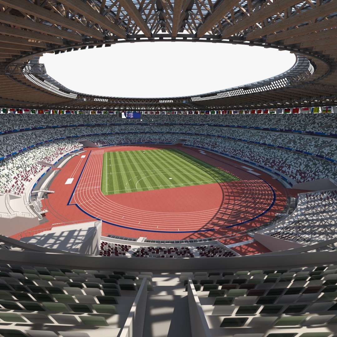 New National Olympic Stadium Tokyo Field Hockey 3D model — Architecture Landmarks