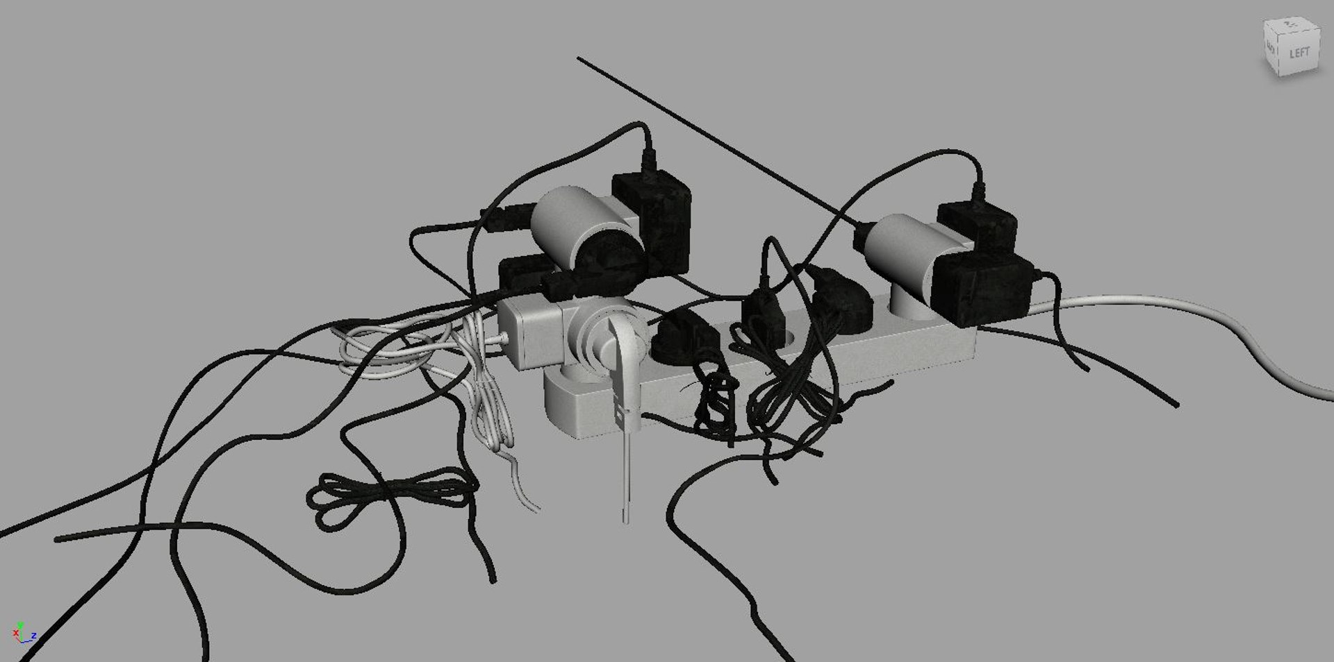 Multiplug Plug 3D - TurboSquid 1473742
