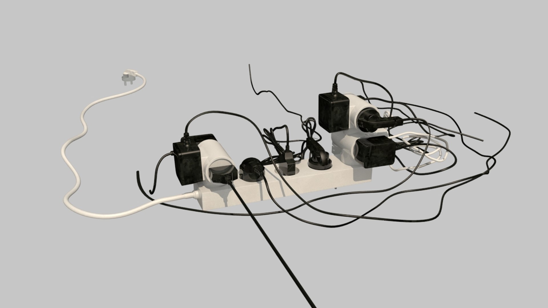 Multiplug Plug 3D - TurboSquid 1473742