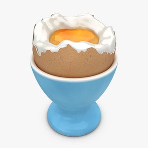 realistic soft boiled egg 3ds
