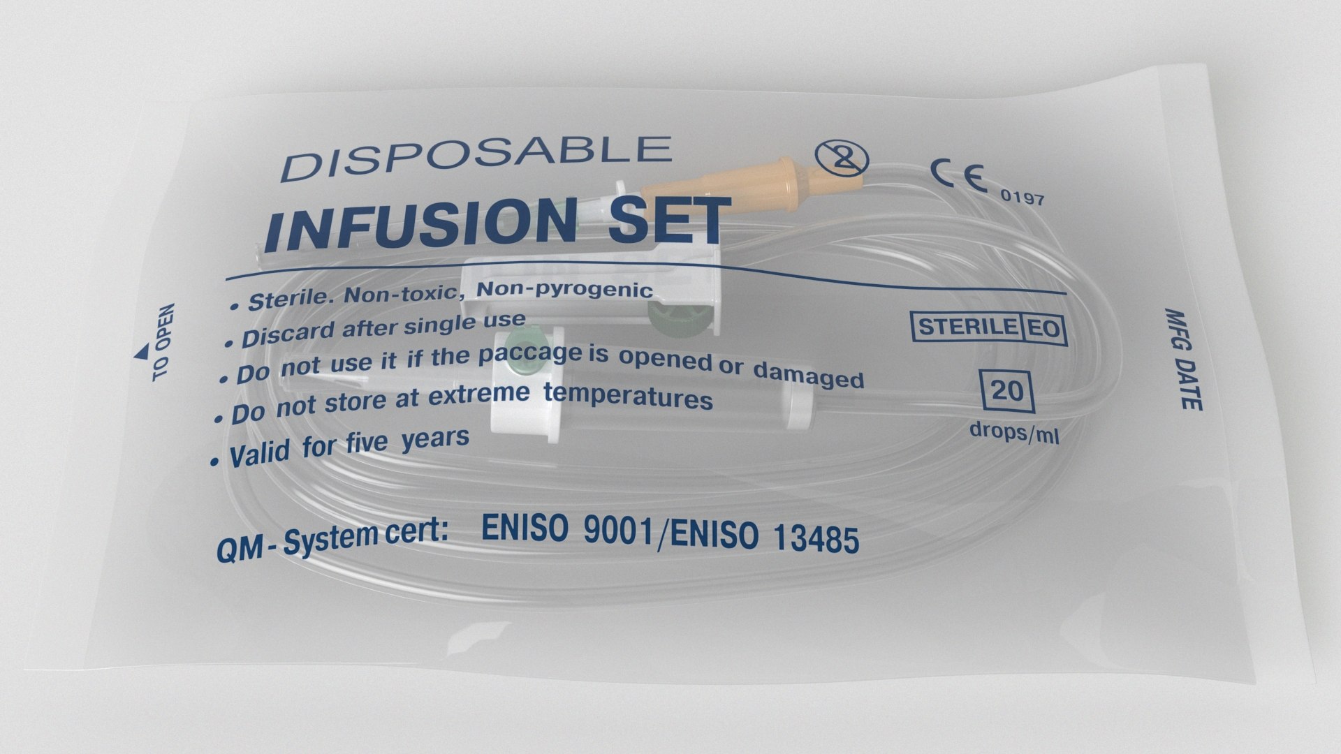 3D Disposable Infusion Set Model - TurboSquid 1955397