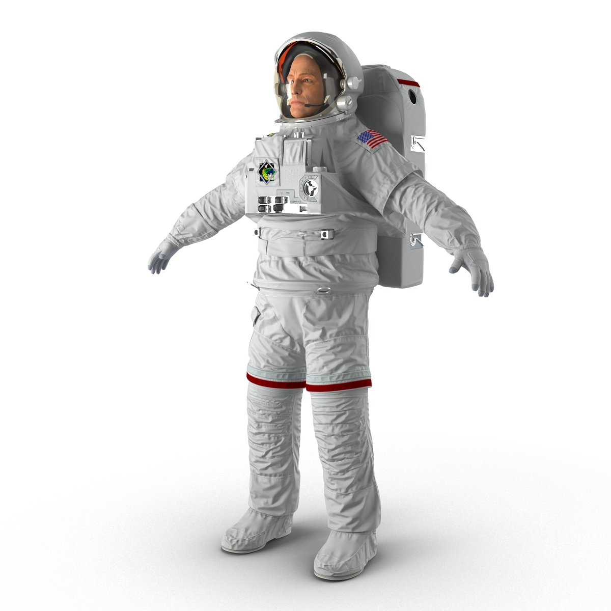 3d model of astronaut nasa extravehicular mobility