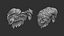 15 Male anime character hair styles and hairdoo low poly IMM brush set for Zbrush fbx and obj files