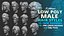 15 Male anime character hair styles and hairdoo low poly IMM brush set for Zbrush fbx and obj files