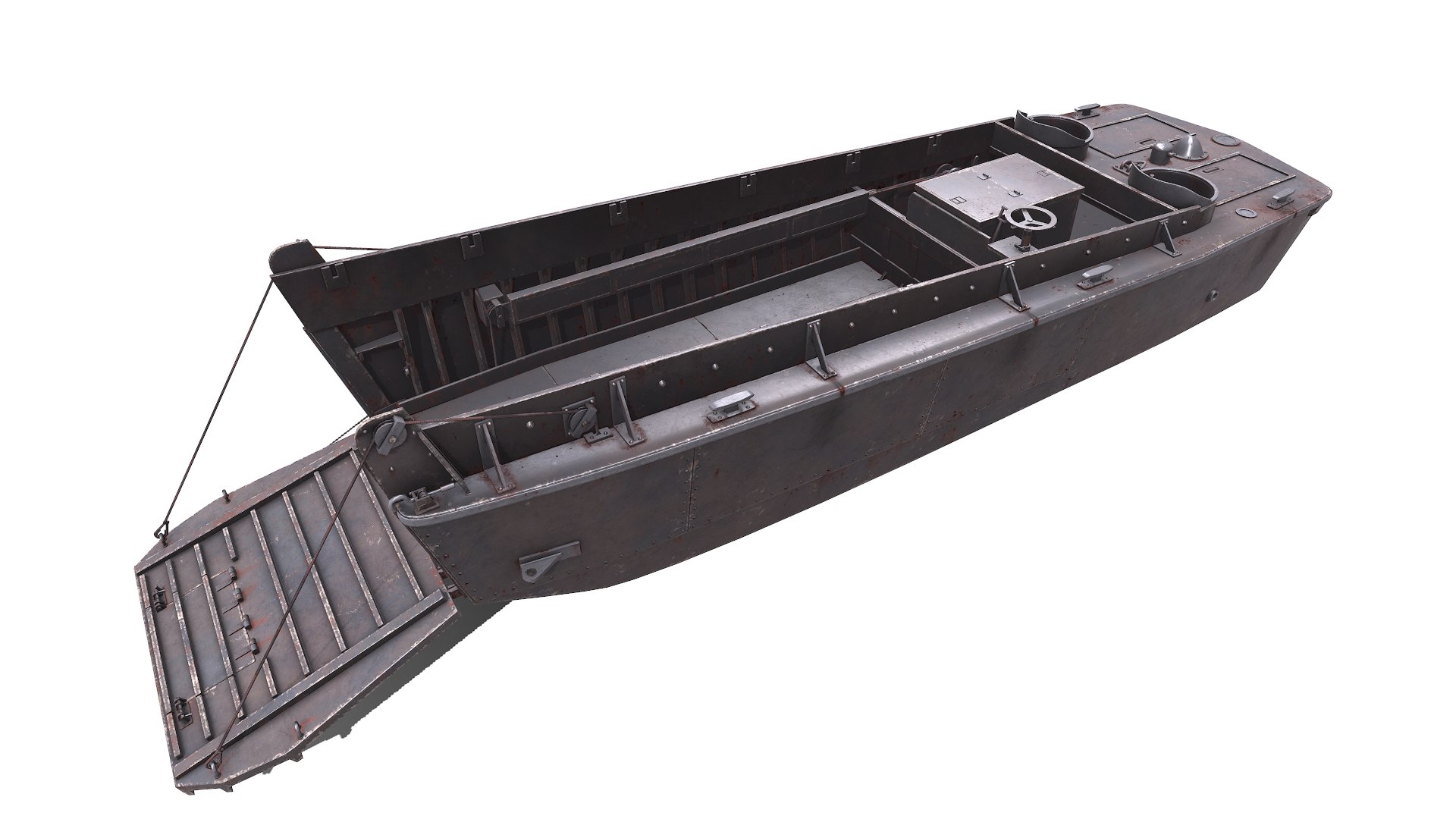 LCVP Higgins Boat Low-poly PBR model - TurboSquid 2024472