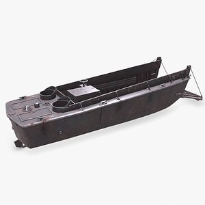 LCVP Higgins Boat Low-poly PBR model