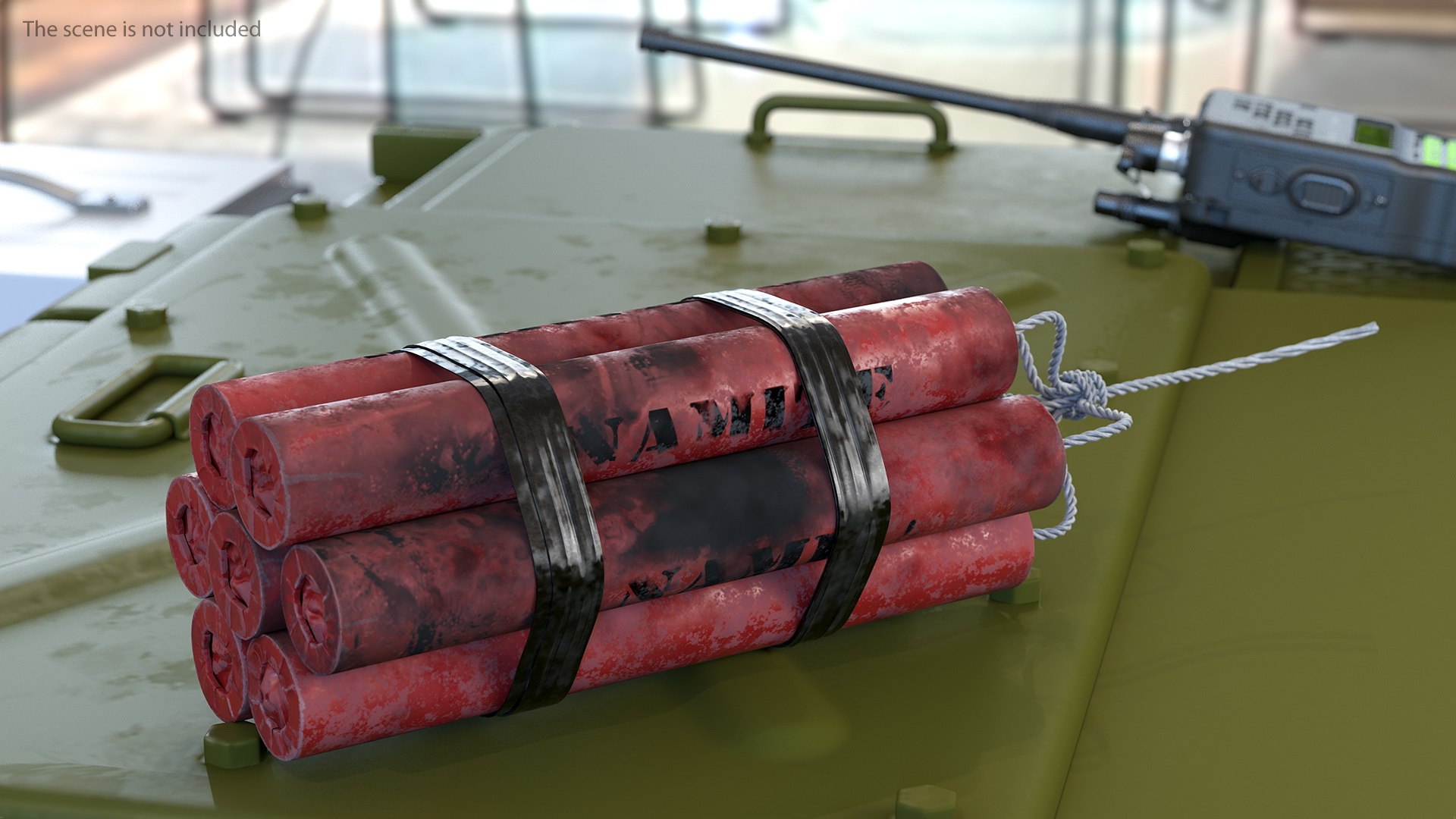 Dynamite Pack Dirty 3D model preview