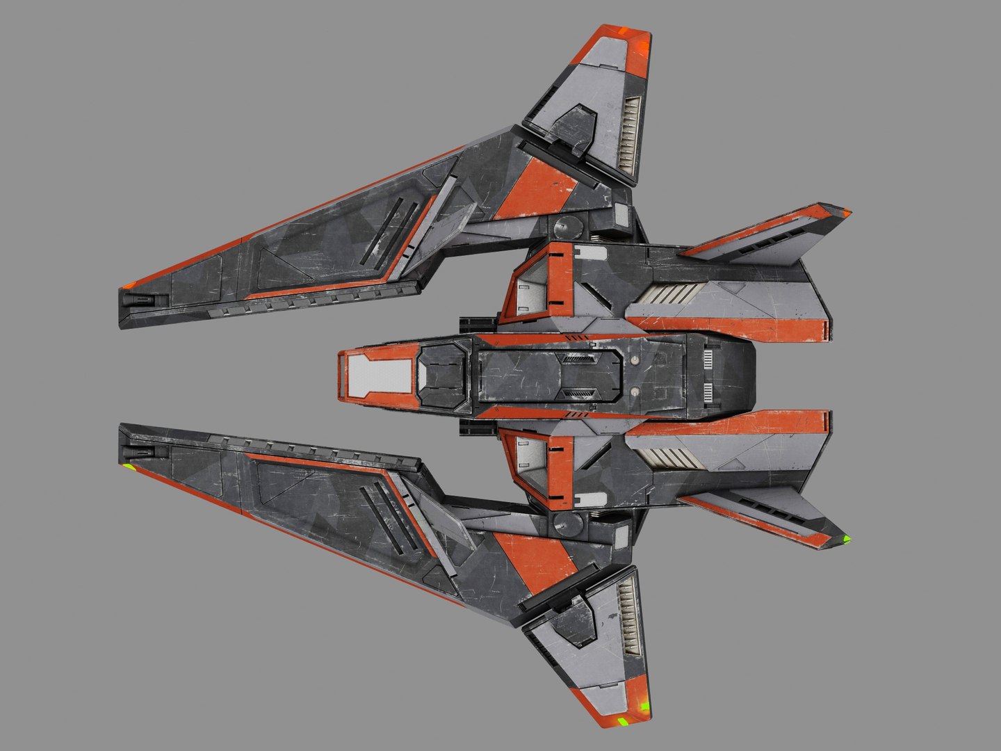 Space Fighter 3d Model