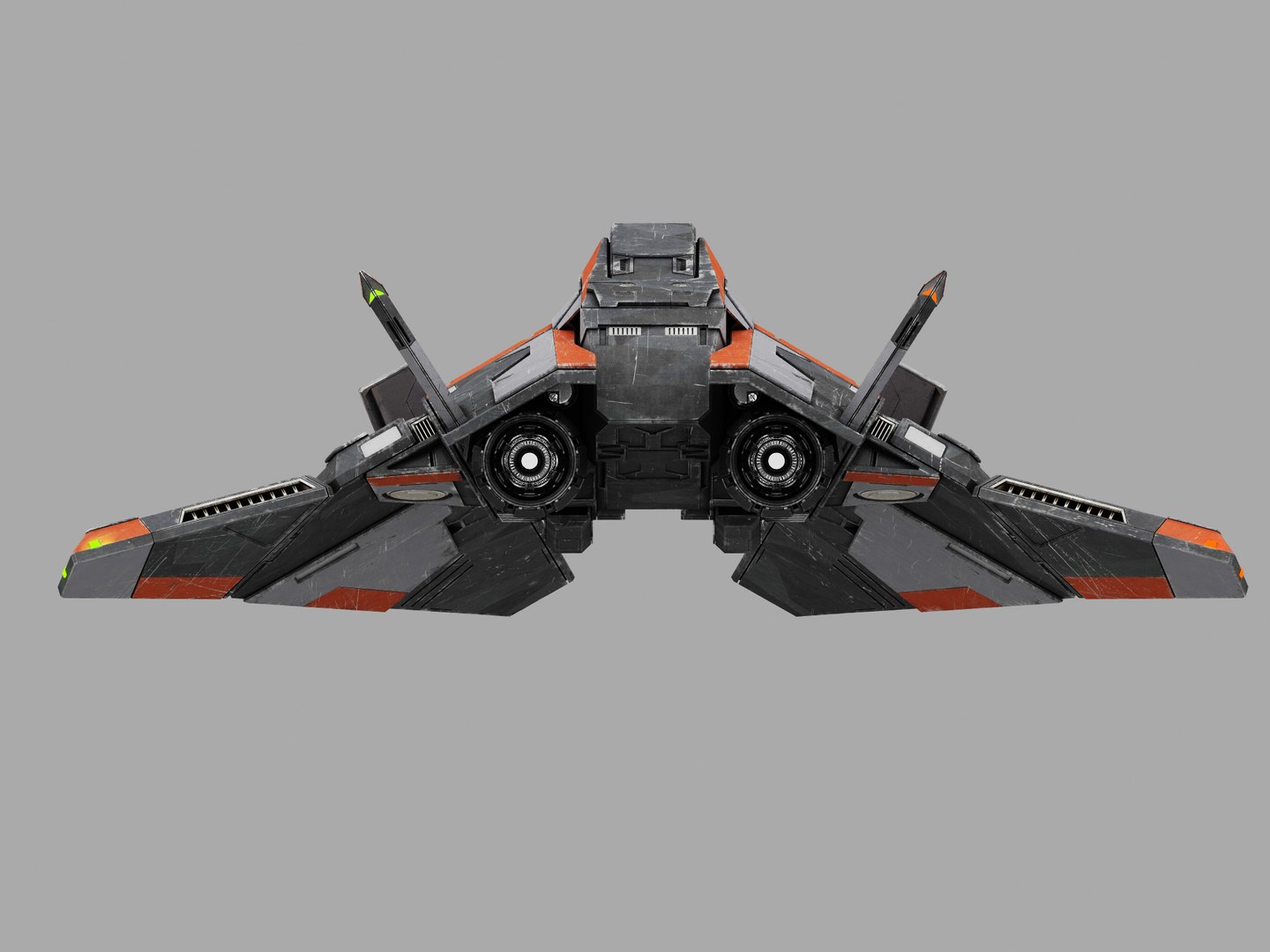 Space Fighter 3d Model