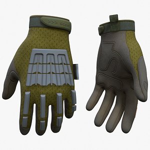 Tactical Combat Gloves 06 3D