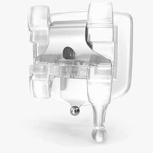 Ceramic Self Ligating Dental Braces Bracket V12 model