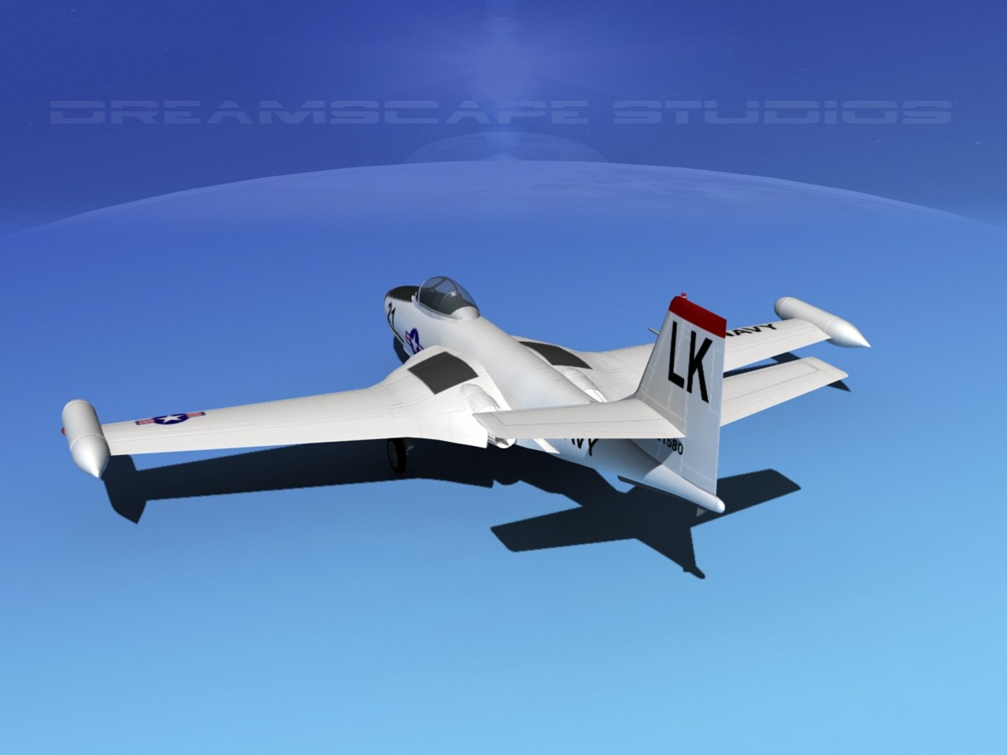 Korean F2h Banshee Jet Fighter Max