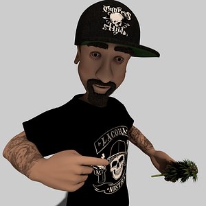 3d model toon cypress hill