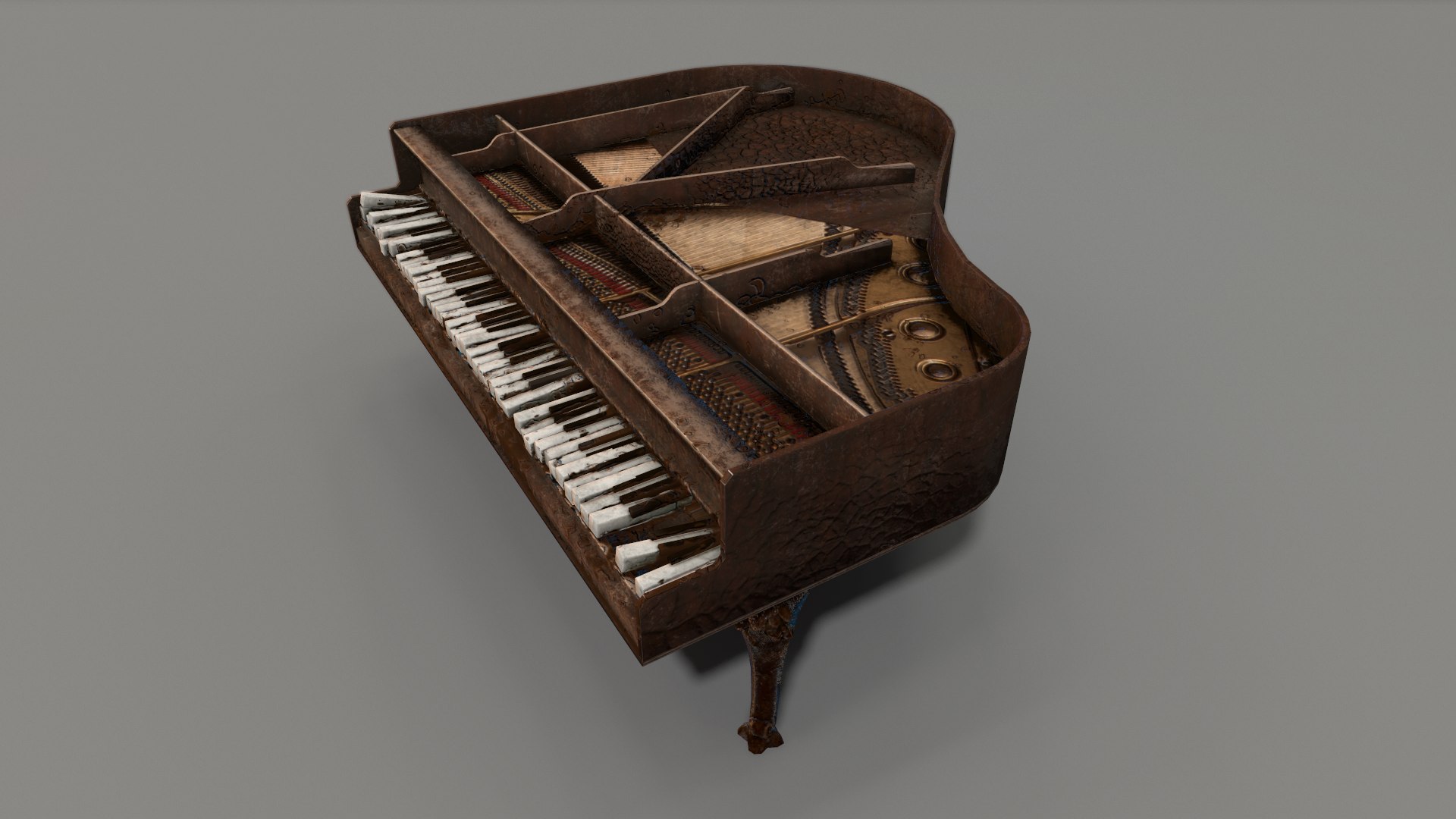 Old piano 3D model - TurboSquid 1308115