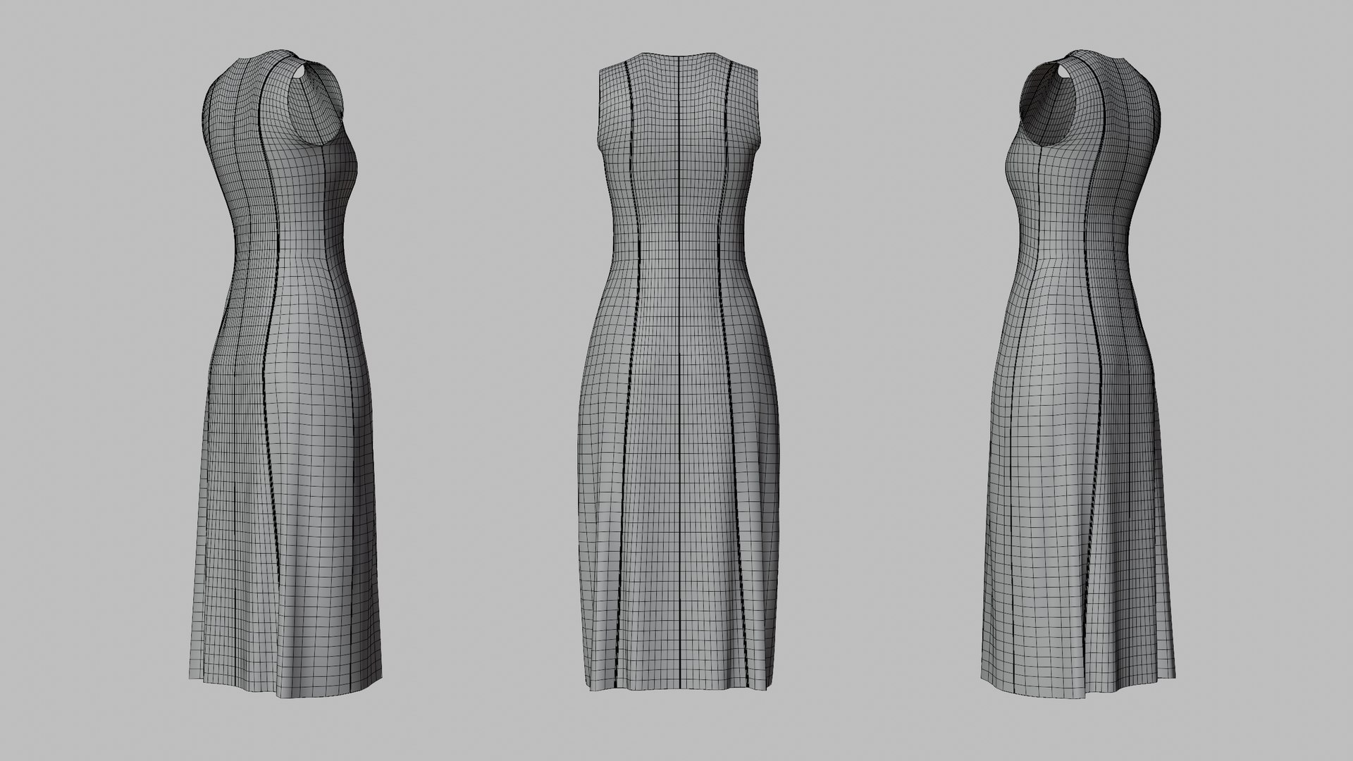 3D Dress 43 Average Red Model - TurboSquid 2522312