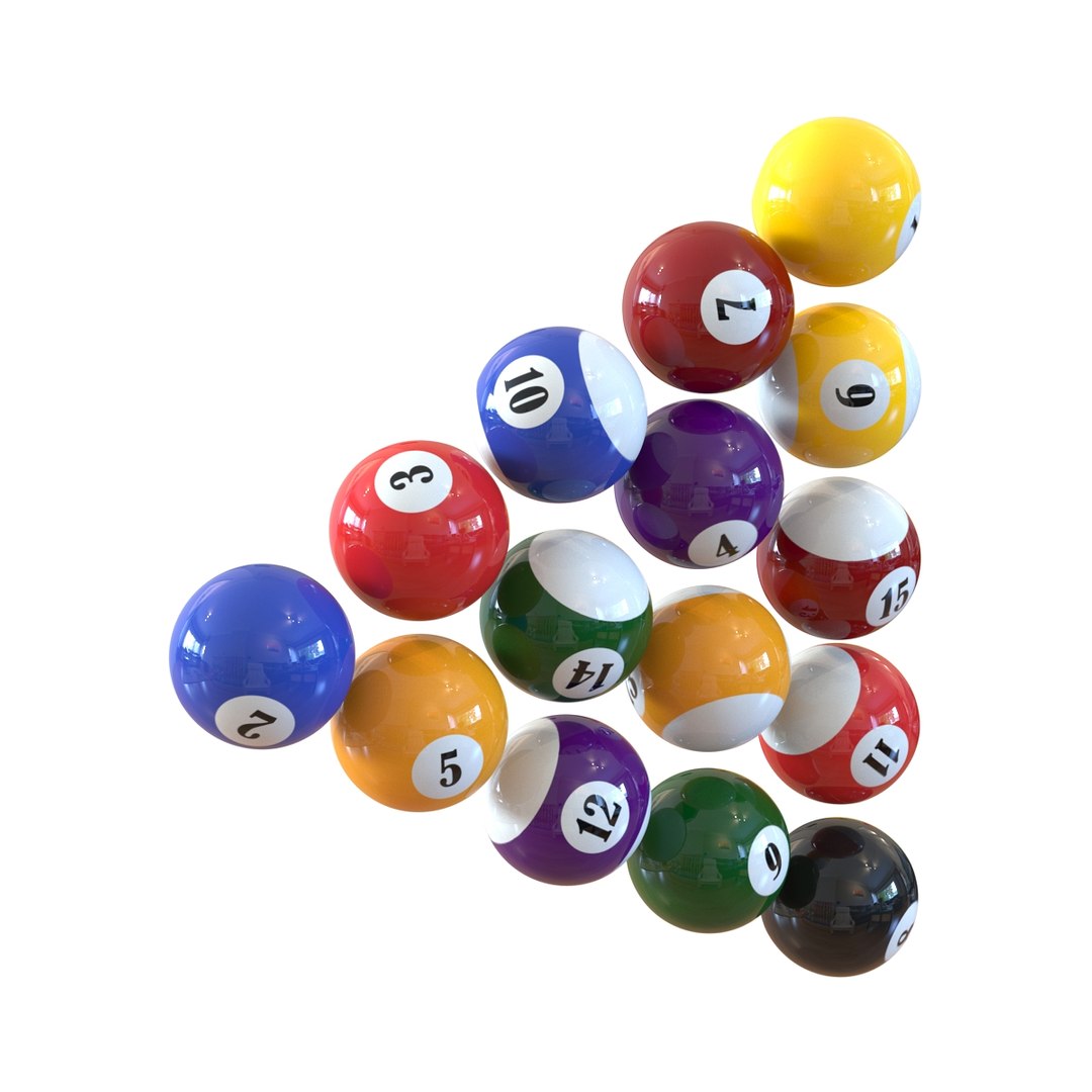 3d Model Billiard Balls