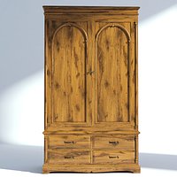 Victorian Wardrobe Old Natural
