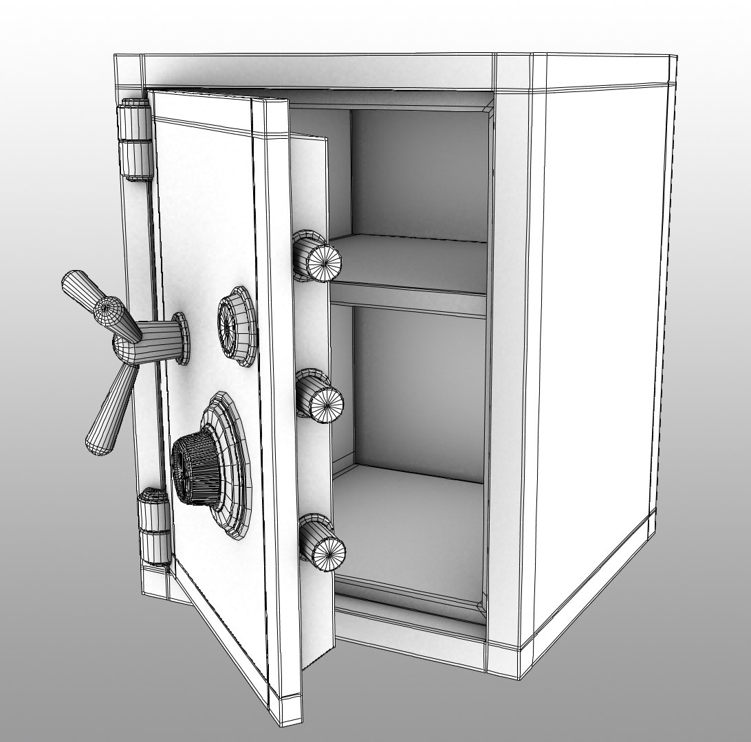 Safe Box 3d Obj