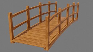 bridge wood wooden 3D