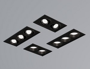 Low Poly Box Down Light 3D