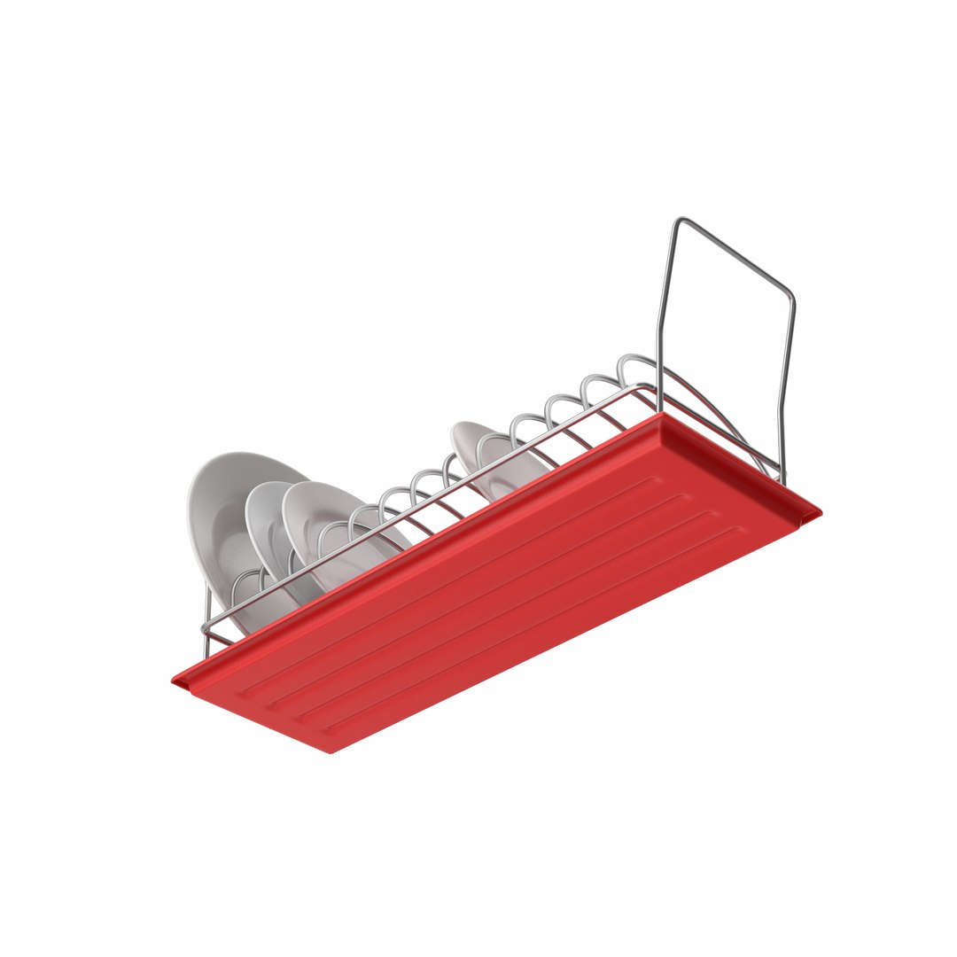 Red Dish Drying Rack 3D Model TurboSquid 2025720