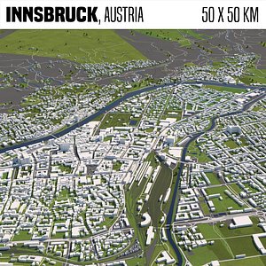 Innsbruck Austria 50x50km
