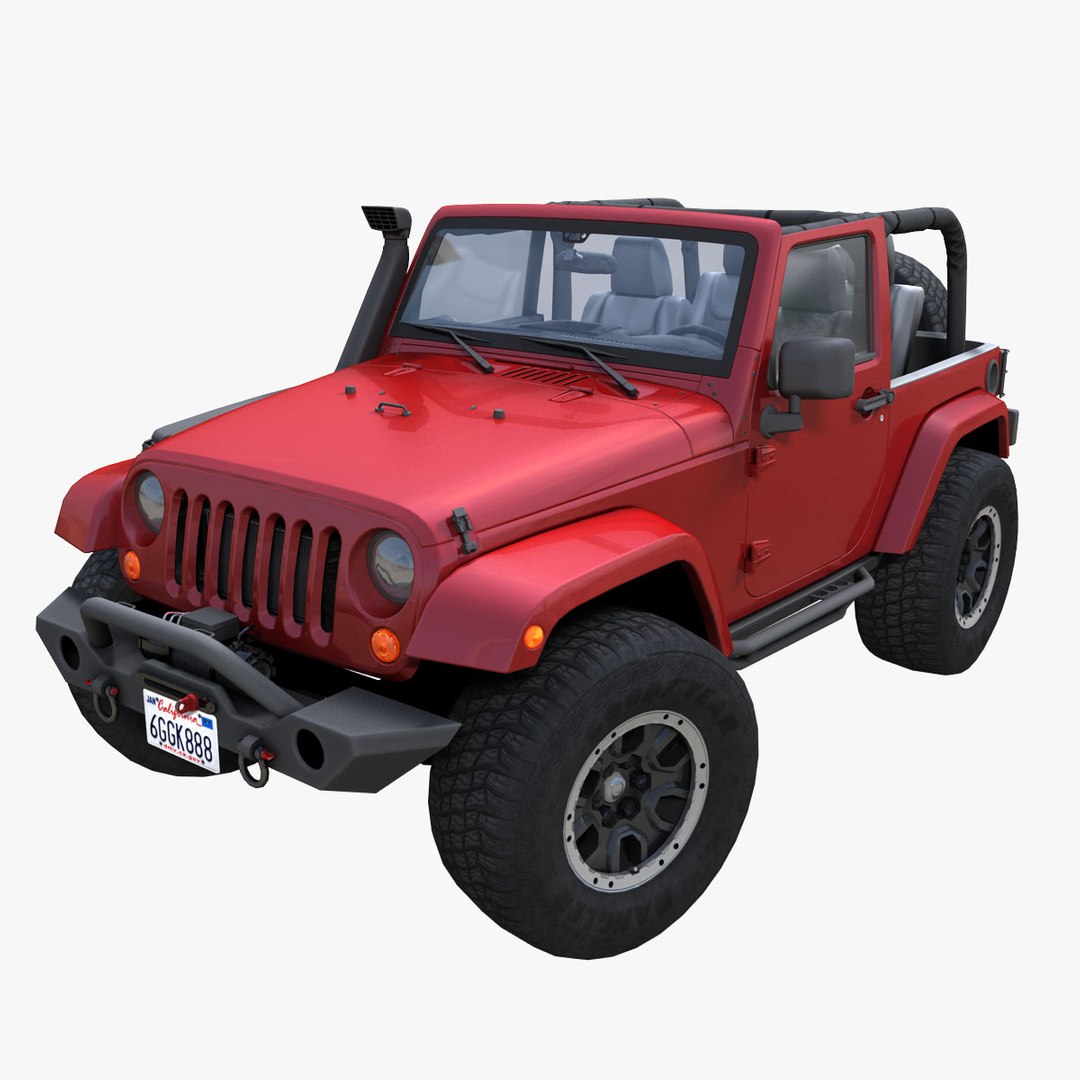 吉普牧马人定制 pbr3d模型