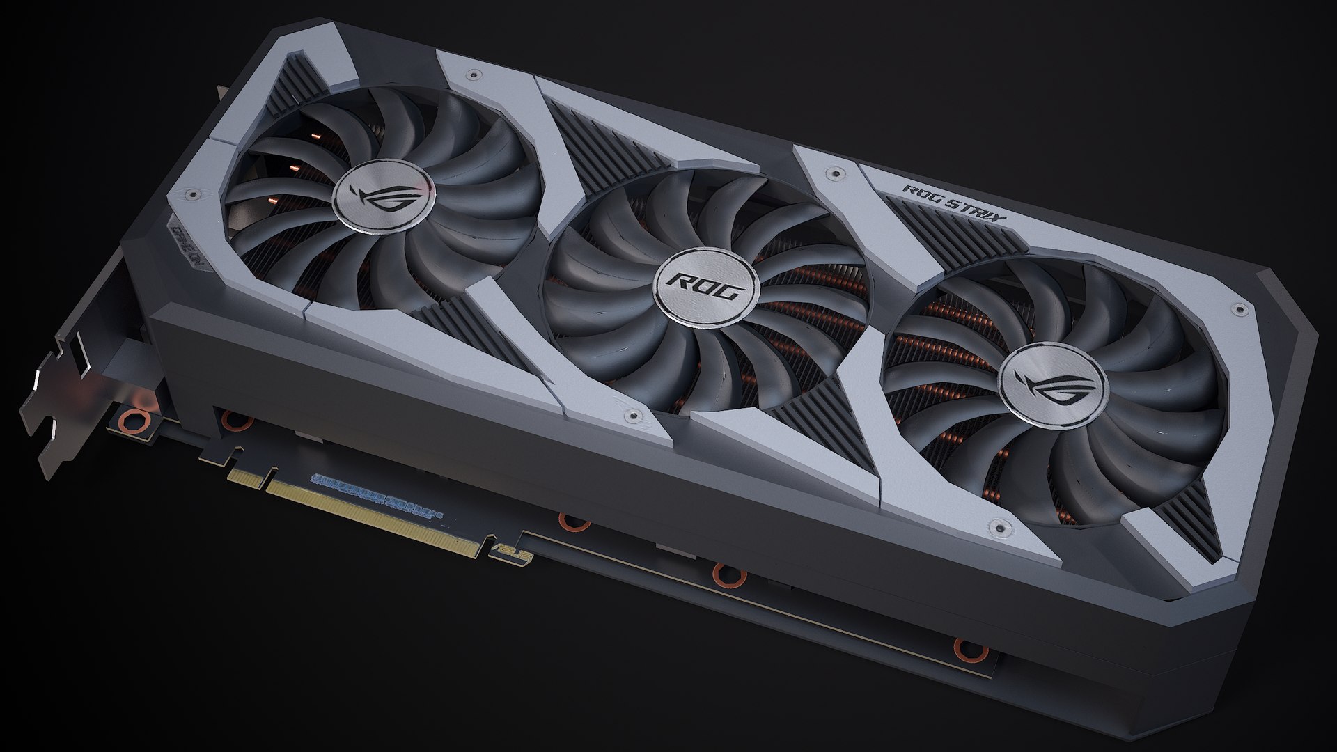 GPU Asus ROG Strix RTX Ampere 3D Model - TurboSquid 1750530