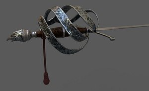 3D celtic rapier