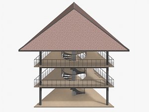 Tropical pavilion 26A38 3D