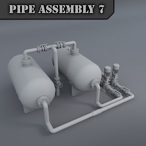 3d pipe assembly model