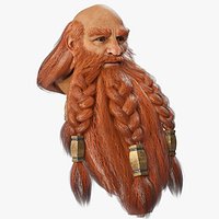 Dwarf Game Character Head