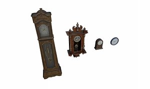 3D Clocks Pack model
