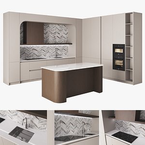 modern kitchen 03 3D
