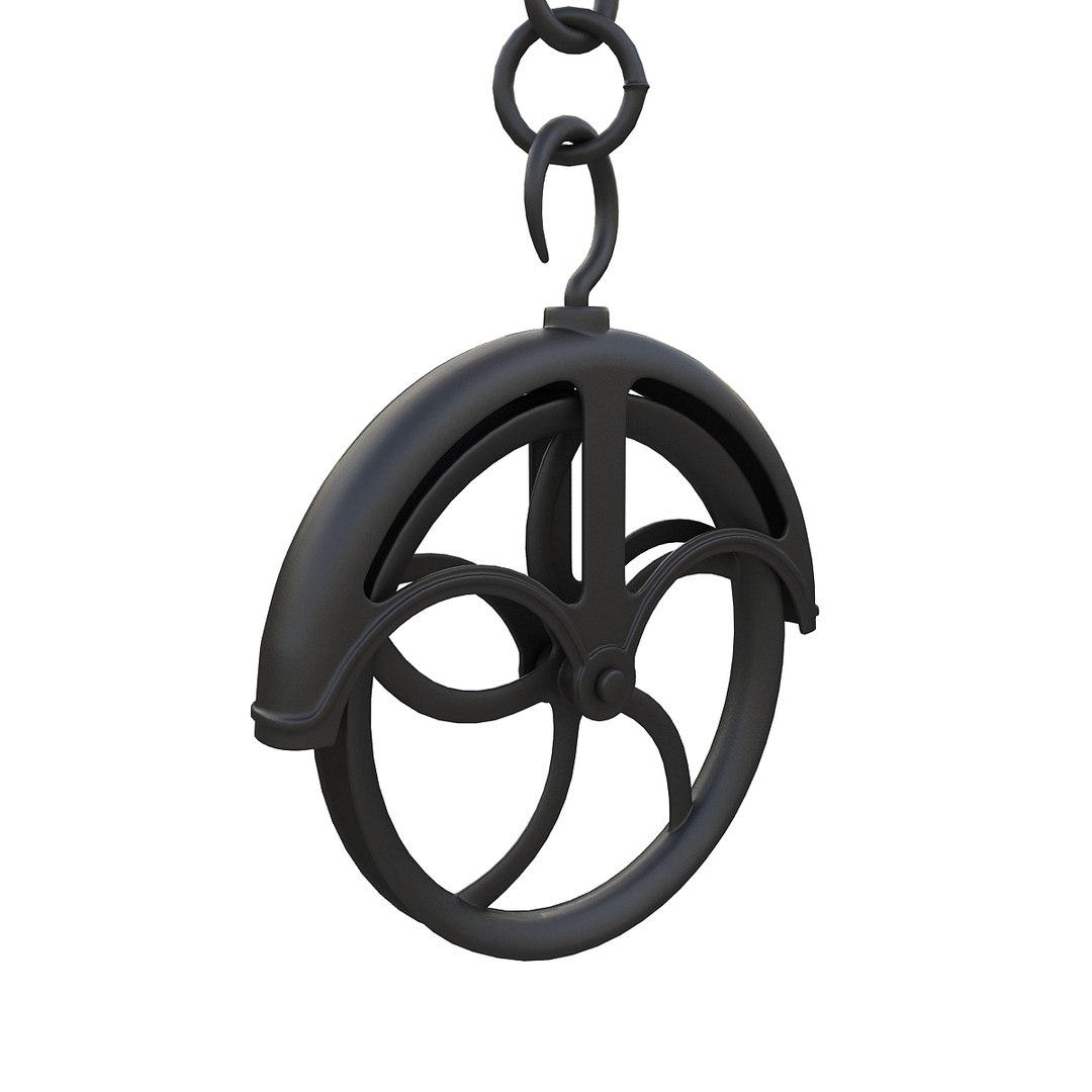Antique Pulley 3ds